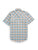 Ely and Walker Mens Western Plaid Snap Light Blue Poly/Cotton S/S Shirt