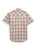 Ely and Walker Mens Western Plaid Snap Ecru Poly/Cotton S/S Shirt