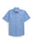 Ely and Walker Mens Western Americana Stripe Blue/Red Poly/Cotton S/S Shirt