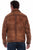 Scully Mens Fancy Placket Teak Leather Leather Jacket