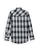 Ely and Walker Mens Textured Western Plaid Black Poly/Cotton L/S Shirt