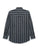 Ely and Walker Mens Western Textured Stripe Black Poly/Cotton L/S Shirt