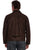 Scully Mens Button Front Brown Leather Leather Jacket