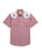 Ely and Walker Mens Western Flag Embroidery Red Poly/Cotton S/S Shirt