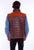 Scully Mens Two Tone Yoke Brown Leather Leather Vest XXL