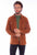 Scully Mens Button Up Shirt Cinnamon Leather Leather Jacket