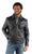 Scully Mens Vintage Distressed Rugged Navy Leather Leather Jacket