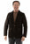 Scully Mens Two Button Western Black Leather Blazer