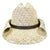 Rockmount Unisex Vented Crown Western Beige Raffia Straw Cowboy Hat