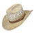 Rockmount Unisex 6in Crown Western Beige Raffia Straw Cowboy Hat