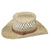 Rockmount Unisex 6in Crown Western Beige Raffia Straw Cowboy Hat