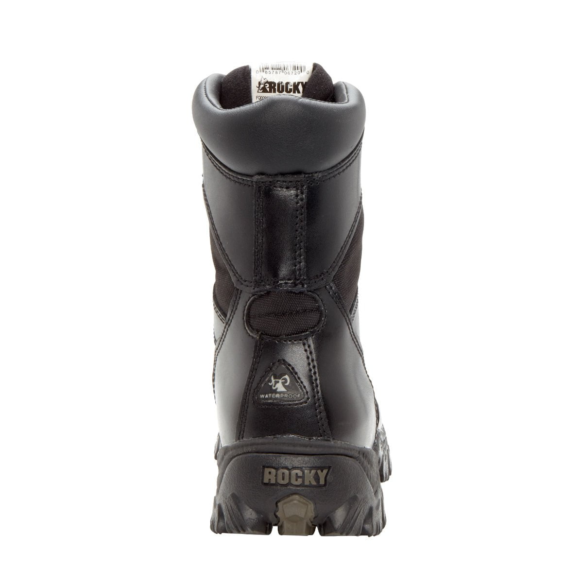 Rocky Mens Black Leather 1000 Denier AlphaForce Waterproof Duty Boots ...