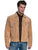 Scully Leather Mens Western Boar Suede Fringe Jacket Bourbon