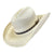 Rockmount Unisex X Band Rolled Western Natural Palm Cowboy Hat 7.625