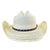 Rockmount Unisex X Band Rolled Western Natural Palm Cowboy Hat 7.625