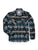 Ely and Walker Mens Heavyweight Aztec Blue Multi 100% Polyester Fleece Jacket