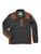 Ely and Walker Mens Full Zip Contrast Charcoal 100% Polyester Softshell Jacket
