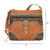 American West Womens Saddle Ridge Natural Tan Leather Handbag Bag