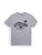 Ely and Walker Mens Rider Screenprint Light Gray Poly/Cotton S/S T-Shirt