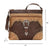 American West Womens Saddle Ridge Dark Brown Leather Handbag Bag