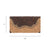 American West Womens Saddle Ridge Dark Brown Leather Trifold Wallet