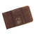 American West Womens Saddle Ridge Dark Brown Leather Trifold Wallet