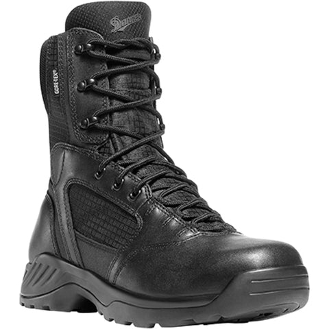 Danner Kinetic Side-Zip 8in GTX Mens Black Leather Uniform Boots 28012