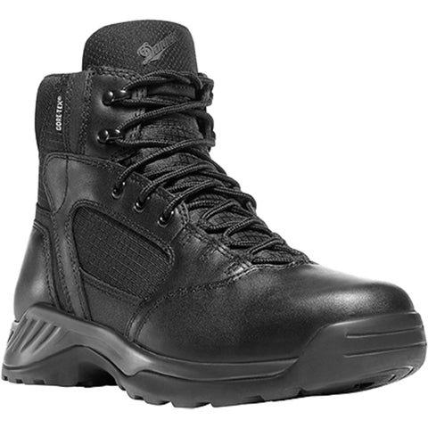 Danner Kinetic Side-Zip 6in GTX Mens Black Leather Uniform Boots 28017