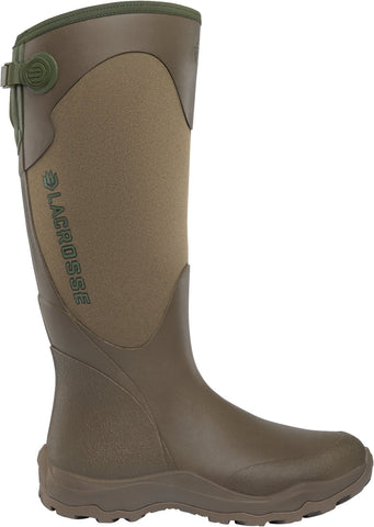 LaCrosse Womens Alpha Agility 15in Brown/Green Rubber Hunting Boots