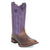Dan Post Womens Bonnie Tobacco/Purple Leather Cowboy Boots