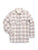 Ely and Walker Womens Sherpa Lining Flannel Shacket Stone Cotton Jacket
