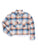 Ely and Walker Womens Cropped Boyfriend Flannel Sunset 100% Cotton L/S Shirt