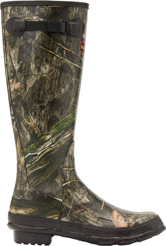 LaCrosse Mens Grange 18in Mossy Oak Country DNA Rubber Hunting Boots