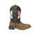 Smoky Mountain Boots Girls Chloe Brown/Vintage Charcoal Leather Cowboy Boots