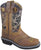 Smoky Mountain Boots Children Boys Pawnee Brown/Camo Leather Square Toe