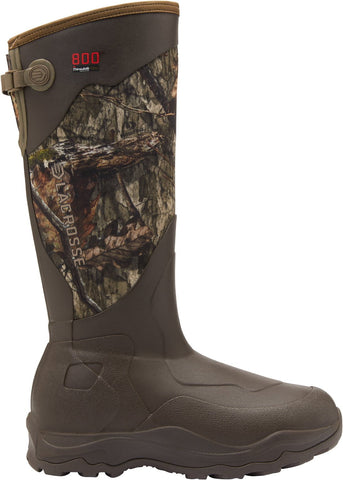 LaCrosse Mens Alpha Agility 17in 800G Mossy Oak Country DNA Rubber Hunting Boots