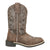 Smoky Mountain Boots Youth Girls Willow Chocolate/Silver Leather Cowboy Boots