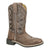 Smoky Mountain Boots Kids Girls Willow Vtg Chocolate/Silver Leather Cowboy Boots