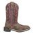 Smoky Mountain Boots Kids Girls Willow Vtg Chocolate/Pink Leather Cowboy Boots