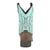 Smoky Mountain Boots Kids Boys Rustic Rider Brown/Turquoise Leather Cowboy Boots