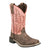 Smoky Mountain Boots Kids Unisex Rustic Rider Brown/Coral Leather Cowboy Boots