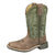 Smoky Mountain Boots Kids Unisex Harrison Brown/Green Leather Cowboy Boots