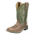 Smoky Mountain Boots Kids Unisex Harrison Brown/Green Leather Cowboy Boots