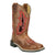 Smoky Mountain Boots Kids Girls Nevada Brown Oil/Red Leather Cowboy Boots
