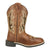 Smoky Mountain Boots Kids Girls Nevada Brown Oil/Gold Leather Cowboy Boots