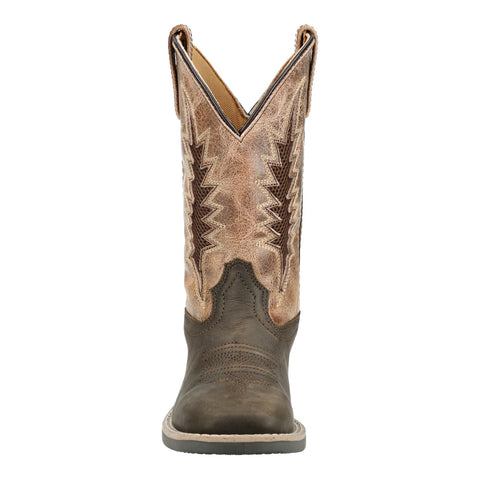 Smoky Mountain Boots Kids Boys Desperado Dark Brown/Marble Leather Cowboy Boots