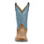 Smoky Mountain Boots Youth Unisex Cole Vintage Brown/Blue Leather Cowboy Boots