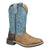 Smoky Mountain Boots Youth Unisex Cole Vintage Brown/Blue Leather Cowboy Boots