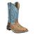 Smoky Mountain Boots Youth Unisex Cole Vintage Brown/Blue Leather Cowboy Boots