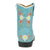 Smoky Mountain Boots Toddler Girls Autry Turquoise Leather Cowboy Boots